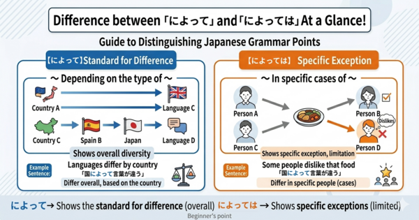 “Niyotte” vs. “Niyotte wa”: How to Understand General Differences and Exceptional Cases in Japanese