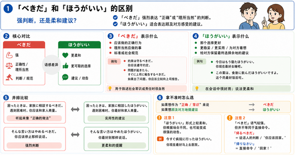 「べきだ」和「ほうがいい」有什么区别