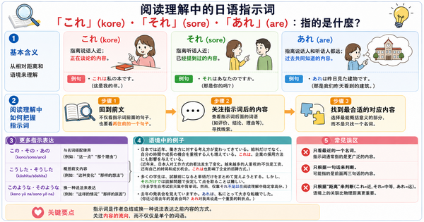 读解中容易卡住的指示词读法：“これ”“それ”“あれ”到底指什么？