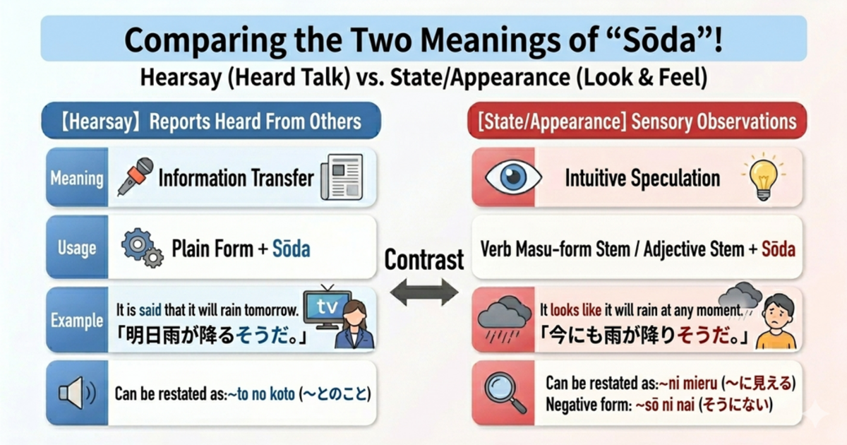 Sou Da: Two Types, Two Rules. Mastering Hearsay vs. Appearance in 3 Minutes