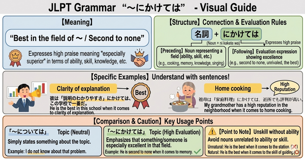 What Does 「〜にかけては」 Mean? JLPT Grammar, Usage, and Example Sentences