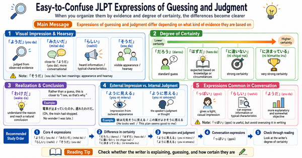 JLPT Inference and Judgment Expressions