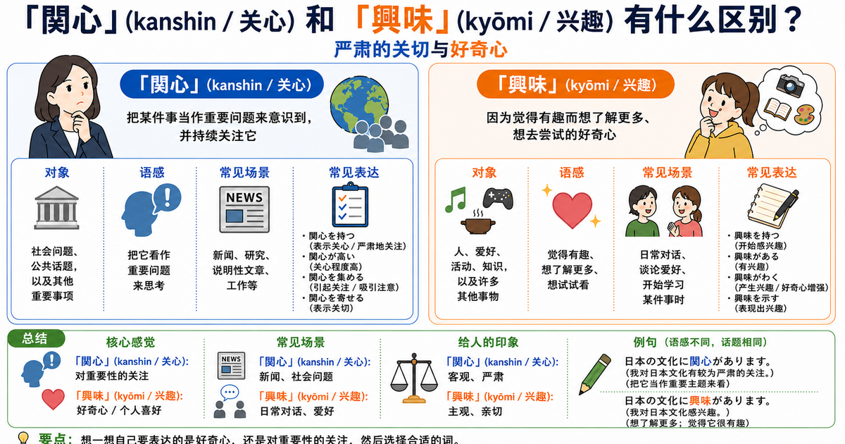「関心」和「興味」有什么区别？认真关注与个人好奇心