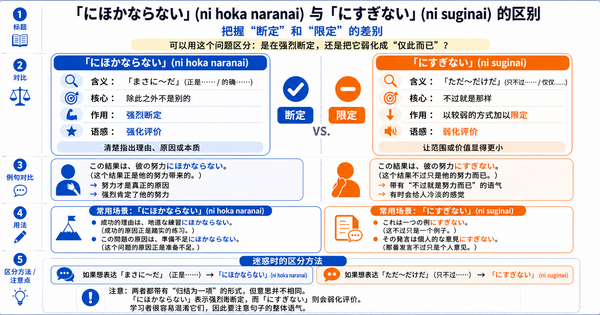 「にほかならない」和「にすぎない」有什么区别？掌握“强烈断定”和“弱化限定”的差异