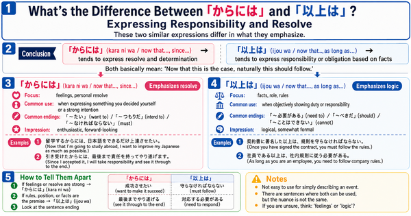 What Is the Difference Between からには and 以上は? Understanding Responsibility and Determination