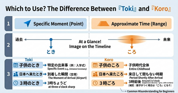 Toki vs. Koro: What’s the Difference? Japanese Time Expressions Explained with Examples